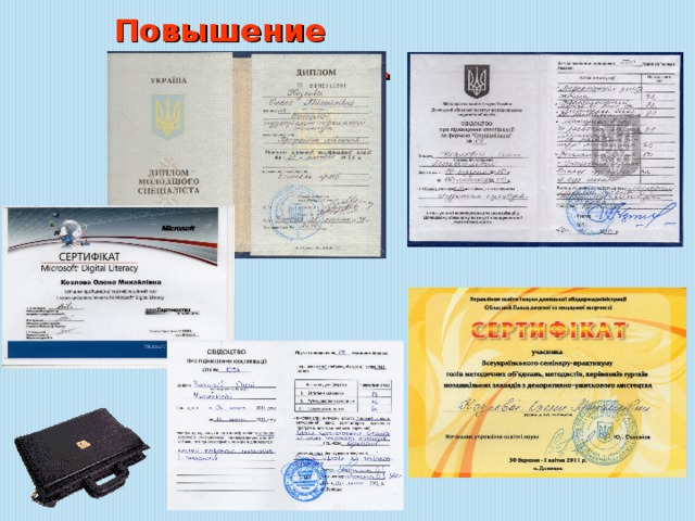 Повышение квалификации. 