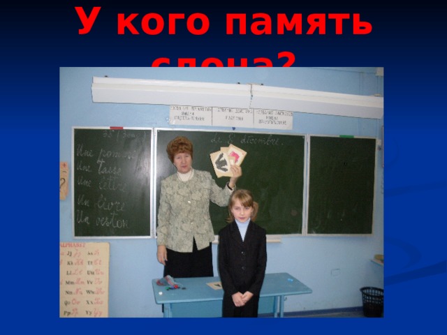 У кого память слона? 