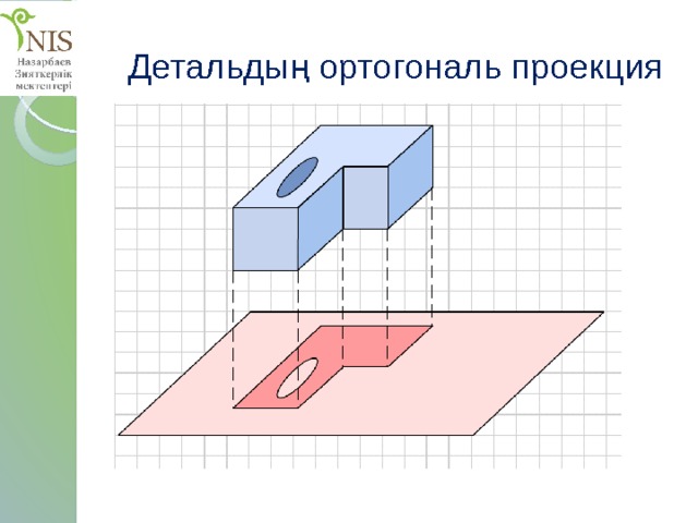 Детальдың ортогональ проекция 