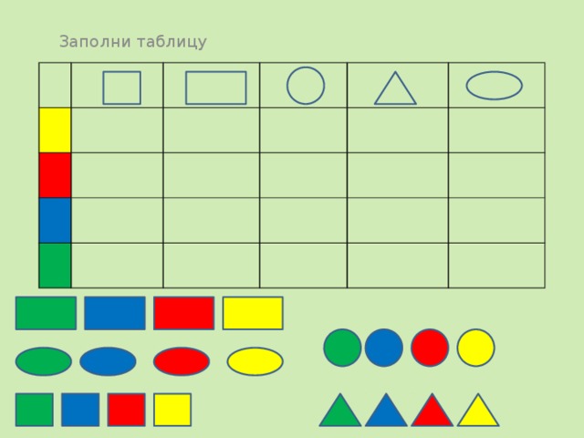 Заполни таблицу 