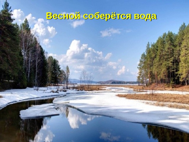Весной соберётся вода  