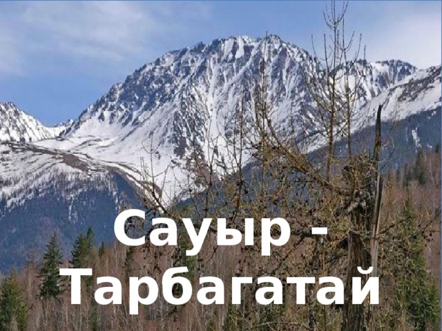 Сауыр - Тарбагатай 