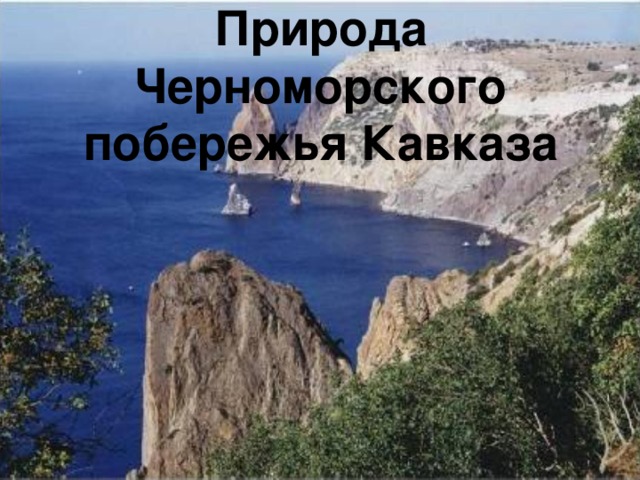 Природа Черноморского побережья Кавказа 