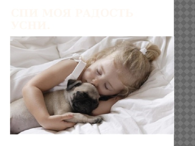 Спи моя радость усни. 