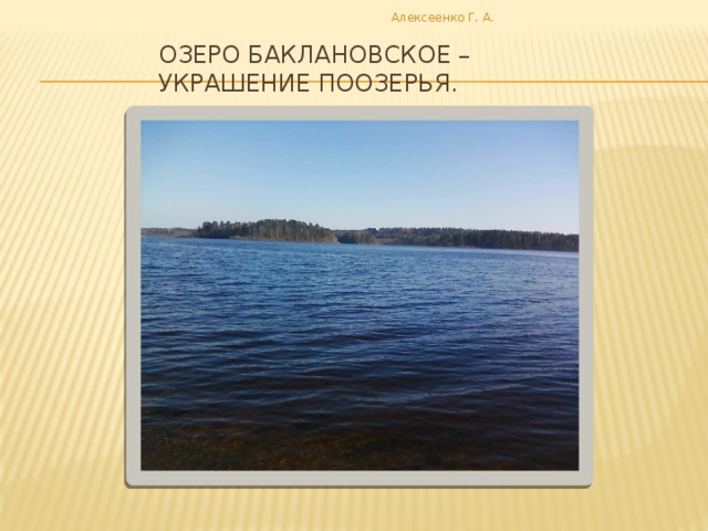 Алексеенко Г. А. 