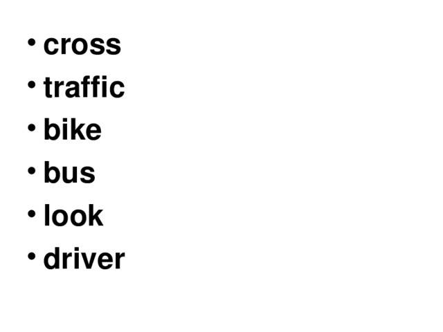 cross traffic bike bus look driver