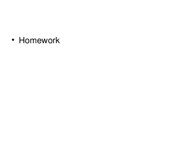 Homework