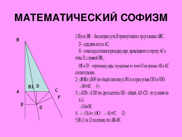 Математические софизмы в алгебре проект