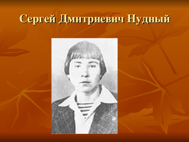 Сергей Дмитриевич Нудный 