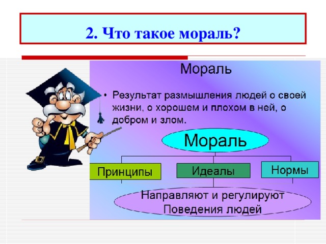 2. Что такое мораль? 