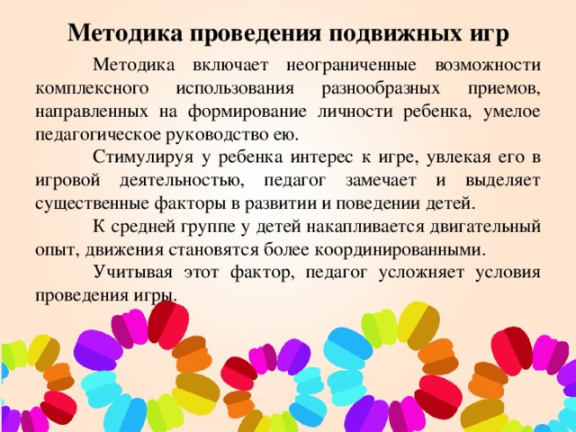 Карта педагогического анализа проведения подвижных игр