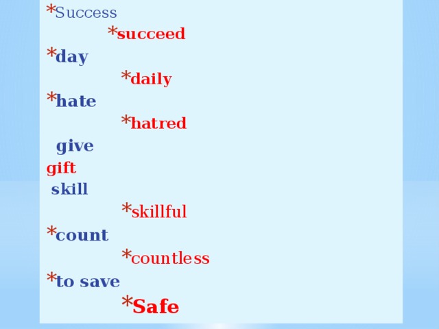 Success succeed succeed succeed succeed succeed succeed day daily daily daily daily daily daily daily hate hatred hatred hatred hatred hatred hatred hatred  give   gift  skill skillful skillful skillful skillful skillful skillful skillful count countless countless countless countless countless countless countless to save Safe Safe Safe Safe Safe Safe Safe      