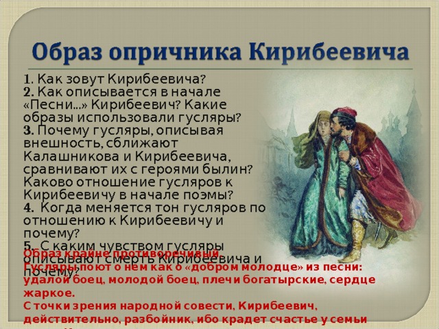 М.Ю.Лермонтов "Песнь про купца Калашникова"