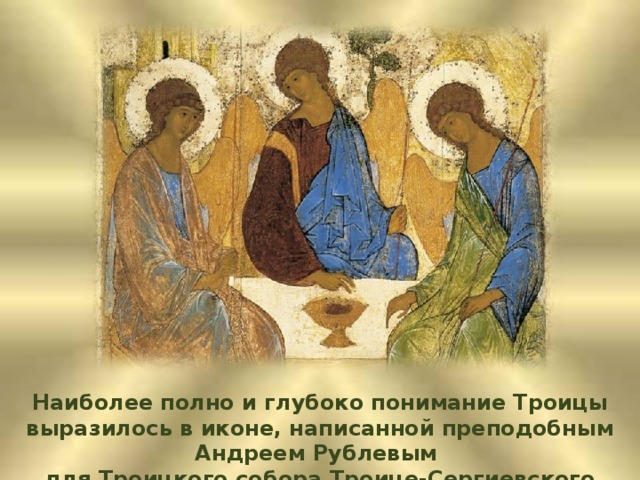 Презентация к уроку живоначальная троица 5 класс