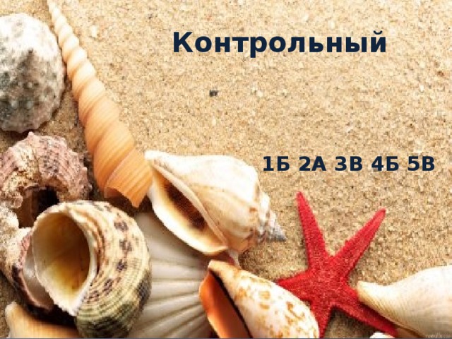 Контрольный 1Б 2А 3В 4Б 5В