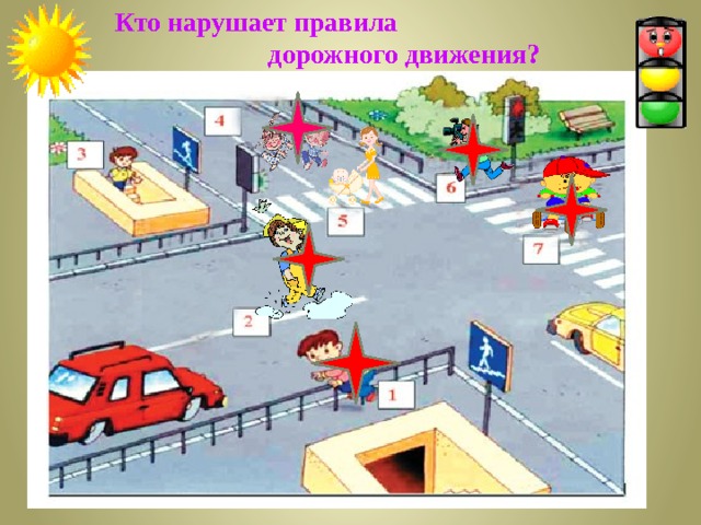  Кто нарушает правила  дорожного движения?  