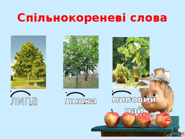 Спільнокореневі слова 