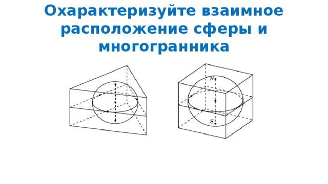 Охарактеризуйте взаимное расположение сферы и многогранника