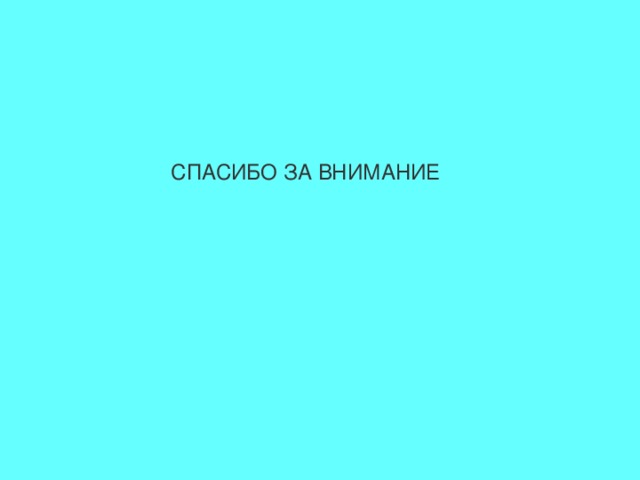 СПАСИБО ЗА ВНИМАНИЕ 