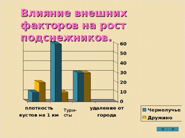 Влияние внешних факторов на рост подснежников. Тури- сты 