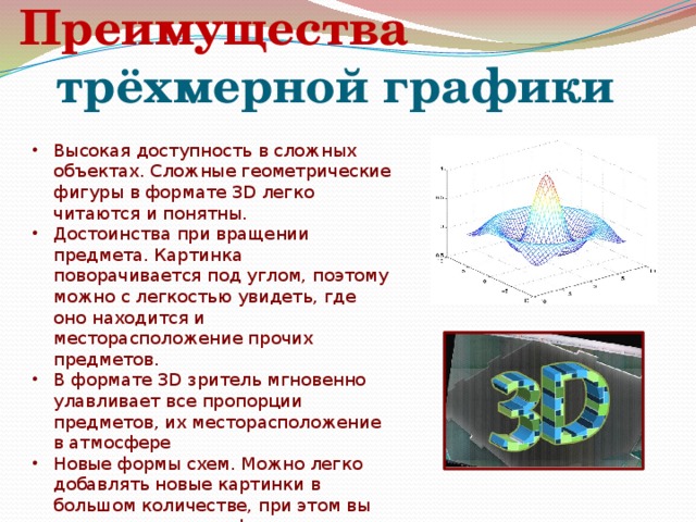 Презентация на тему трехмерная графика