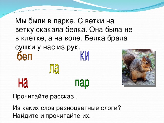 Составьте схему предложения бесстрашно прыгает белка с дерева на дерево помогает себе хвостом