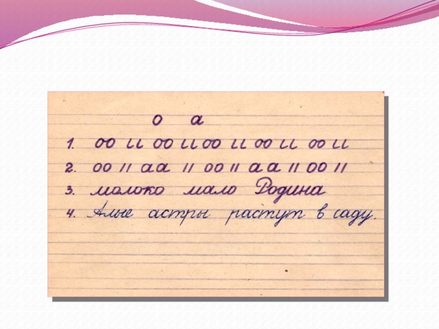 Минутка чистописание 2 класс образцы