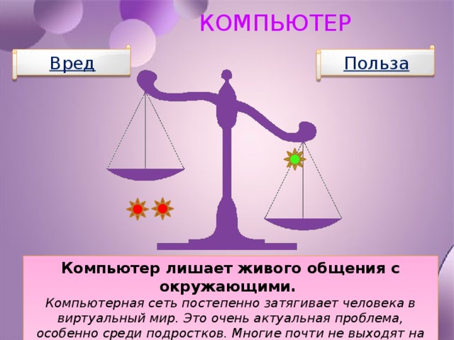 Интернет польза или вред проект