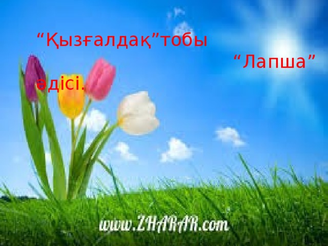  “ Қызғалдақ”тобы “ Лапша” әдісі. 