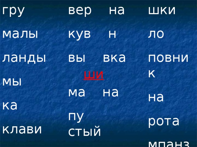 шки ло повник на рота мпанзе гру малы ланды мы ка клави вер на кув н вы вка ши ма на пу стый ту ть 
