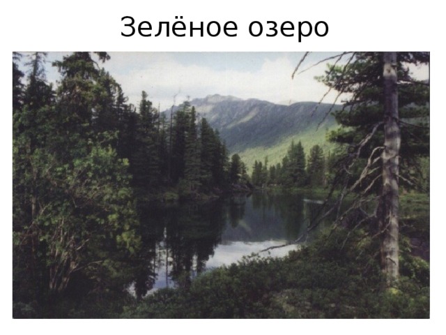 Зелёное озеро 