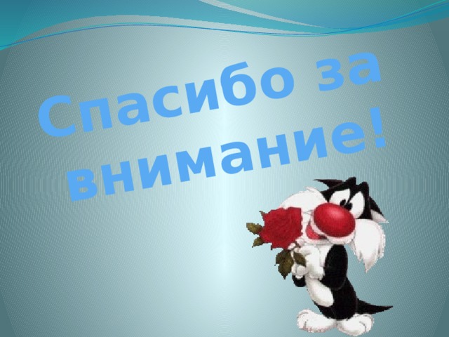 Спасибо за внимание!  