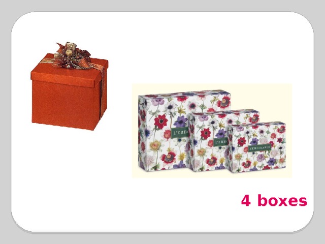  4 boxes   