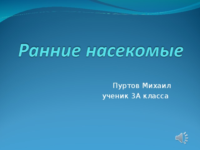 Пуртов Михаил ученик 3А класса 