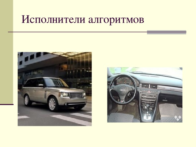 Исполнители алгоритмов