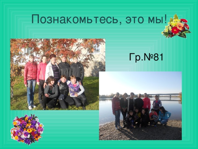 Познакомьтесь, это мы! Гр.№81