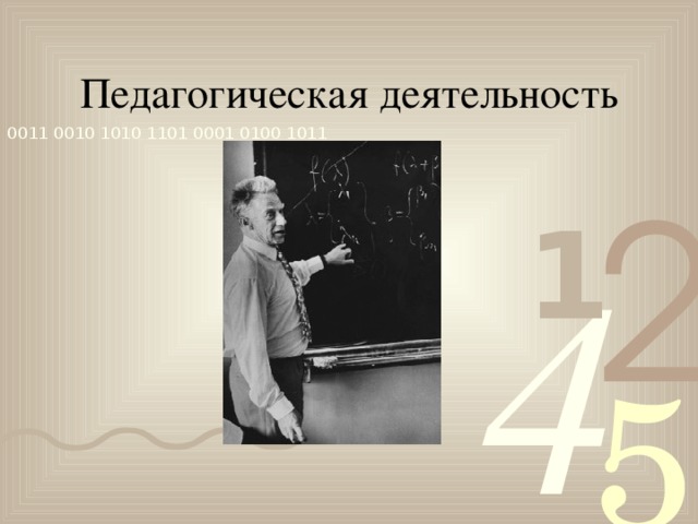 Педагогическая деятельность