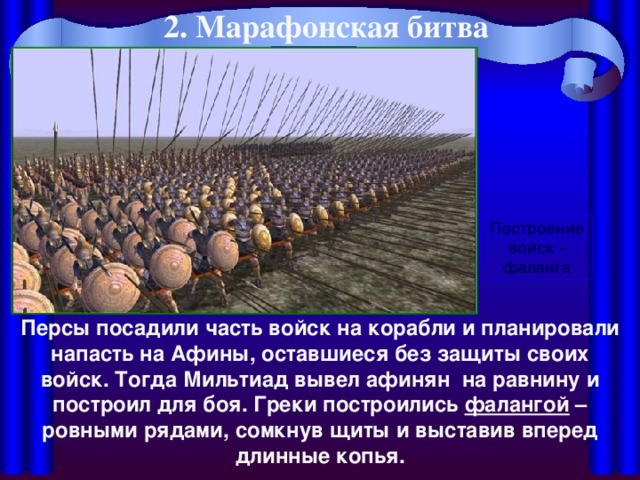 Презентация 5 класс победа греков над персами в марафонской битве 5 класс