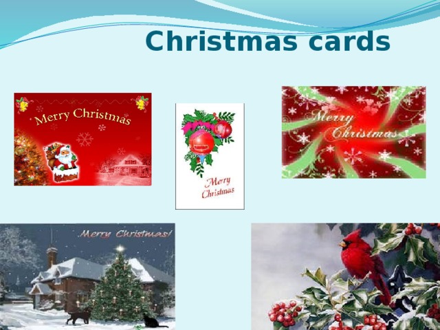  Christmas cards    