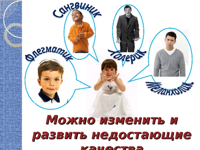 Можно изменить и развить недостающие качества 