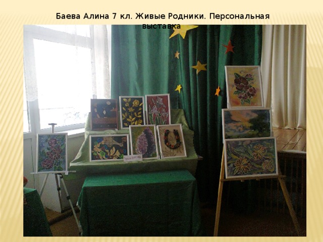 Баева Алина 7 кл. Живые Родники. Персональная выставка 