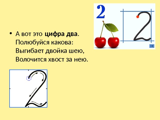 Презентация цифра 2 число 2 для дошкольников