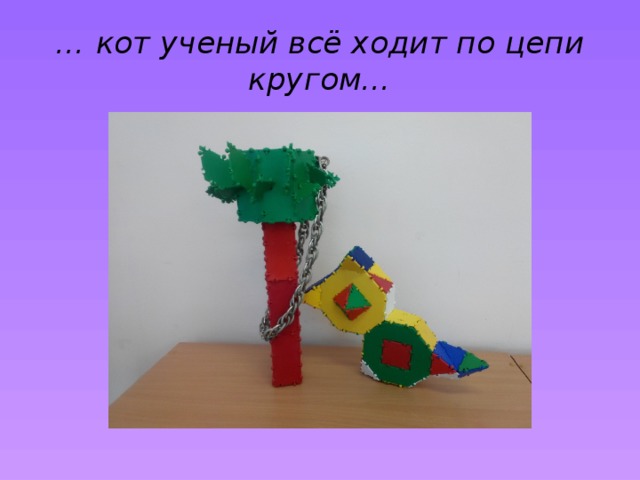 … кот ученый всё ходит по цепи кругом… 