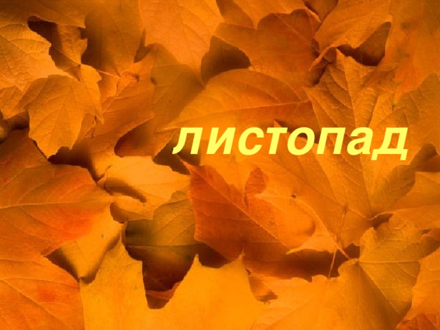 листопад   