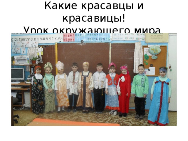 Какие красавцы и красавицы!  Урок окружающего мира. 
