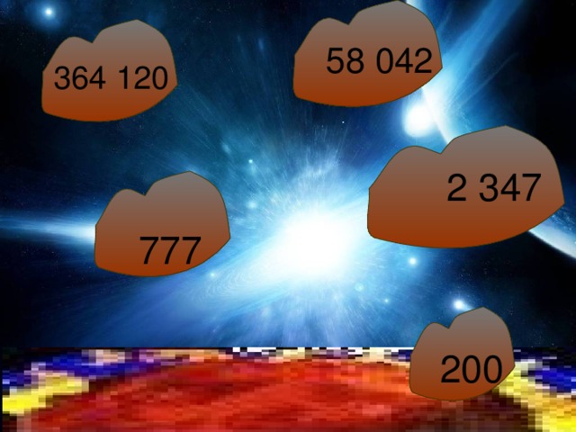  58 042  364 120  2 347  777  200 