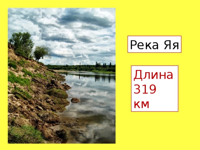 Карта реки яя