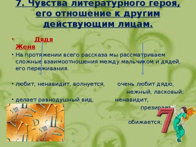 План рассказа цифры
