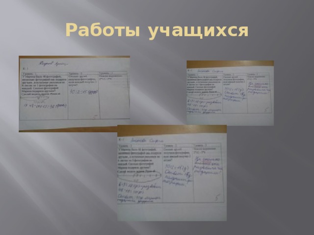 Работы учащихся 