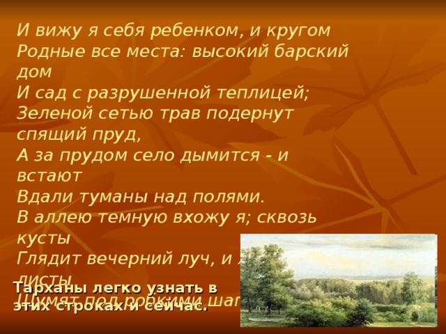 Зеленой сетью трав подернут спящий пруд а за прудом село дымится схема